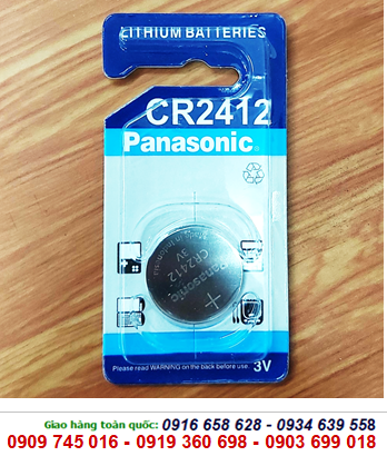 Panasonic CR2412; Pin Panasonic CR2412 lithium 3V chính hãng nhập khẩu